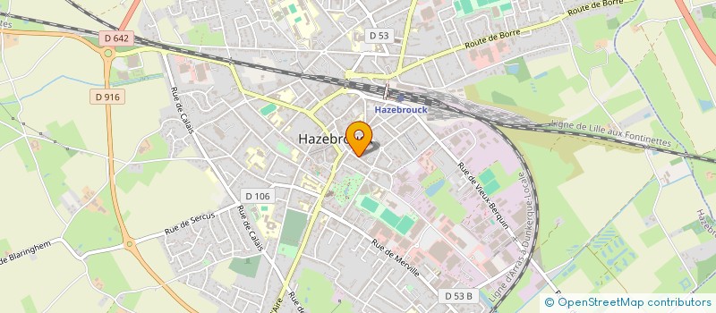 localisation de l'entreprise MONSIEUR ERIC BIENAIME à HAZEBROUCK