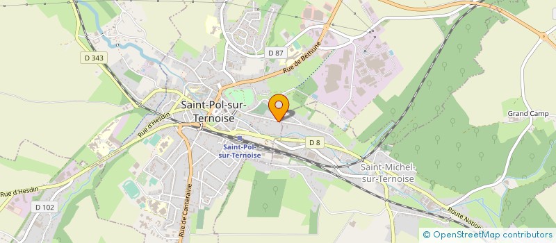 localisation de l'entreprise MONSIEUR ERIC BILLION à SAINT-POL-SUR-TERNOISE