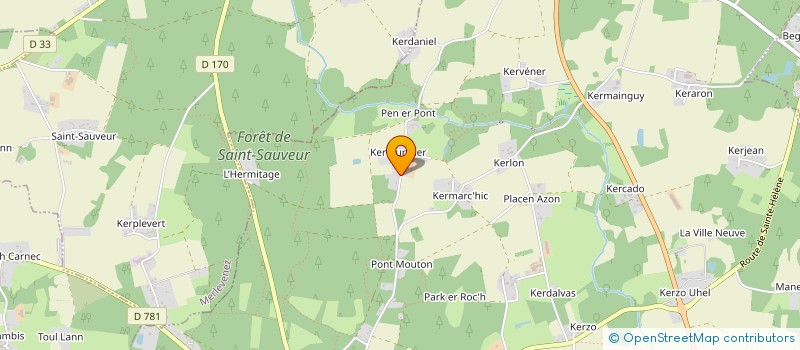 localisation de l'entreprise MONSIEUR ERIC BIORD  PLOUHINEC