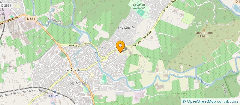 localisation de l'entreprise MONSIEUR ERIC BLANC à LA CRAU