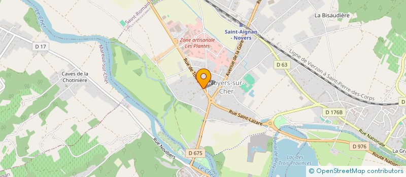 localisation de l'entreprise MONSIEUR ERIC BLANC  NOYERS-SUR-CHER