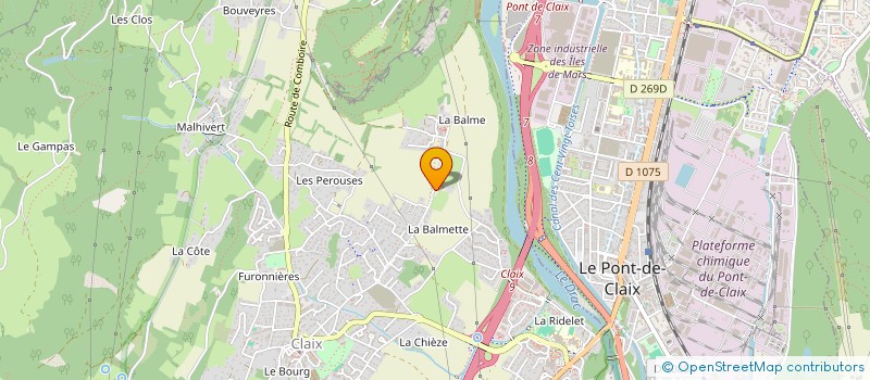 localisation de l'entreprise MONSIEUR ERIC BLANC TRANCHANT  CLAIX