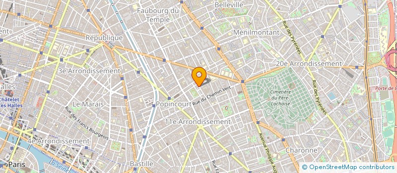 localisation de l'entreprise MONSIEUR ERIC BLANCHET  PARIS