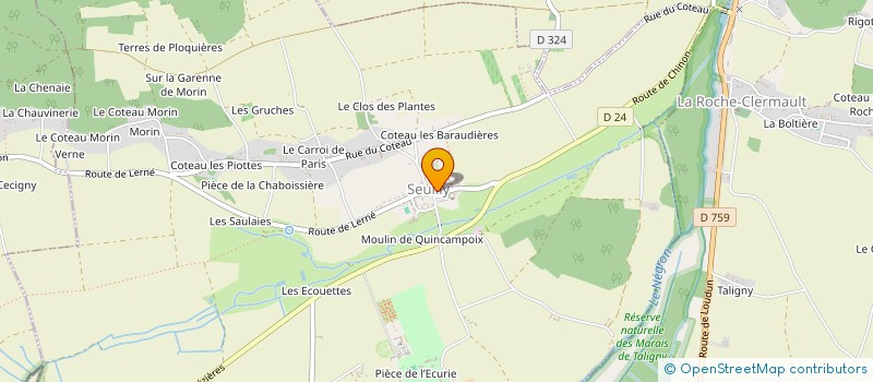 localisation de l'entreprise MONSIEUR ERIC BLERVAQUE  SEUILLY