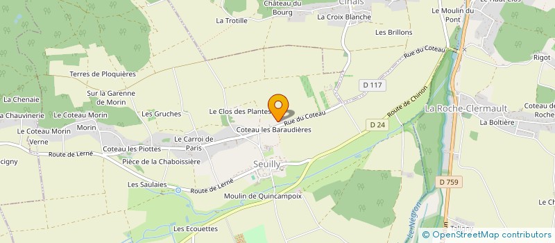 localisation de l'entreprise MONSIEUR ERIC BLOTTIN  SEUILLY