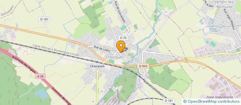 localisation de l'entreprise MONSIEUR ERIC BODELLE  CHOCQUES