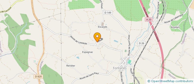 localisation de l'entreprise MONSIEUR ERIC BOIMARE  FONTANES