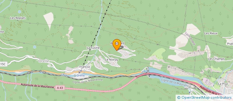 localisation de l'entreprise MONSIEUR ERIC BOIS  ORELLE