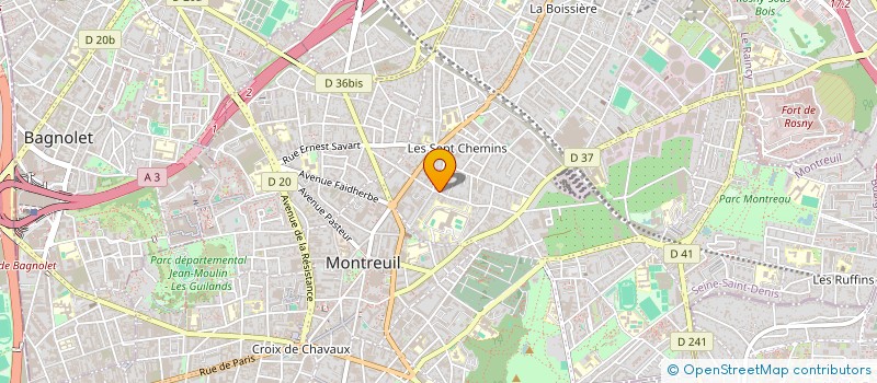 localisation de l'entreprise MONSIEUR ERIC BOISSEAU à MONTREUIL