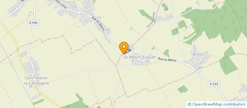 localisation de l'entreprise MONSIEUR ERIC BOITEL  LE MESNIL-FUGUET