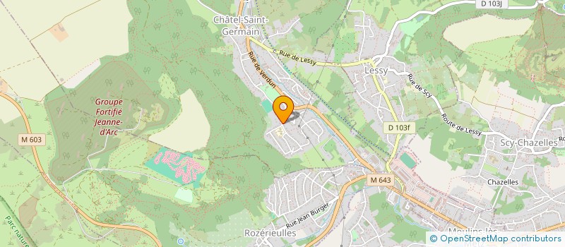 localisation de l'entreprise MONSIEUR ERIC BOMETON  CHATEL-SAINT-GERMAIN