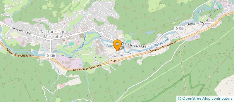 localisation de l'entreprise MONSIEUR ERIC BONGARS  SAULXURES-SUR-MOSELOTTE