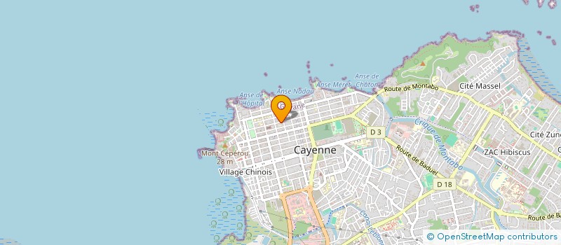 localisation de l'entreprise MONSIEUR ERIC BONHEUR  CAYENNE