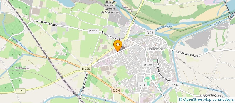 localisation de l'entreprise MONSIEUR ERIC BONHOMME  MALLEMORT