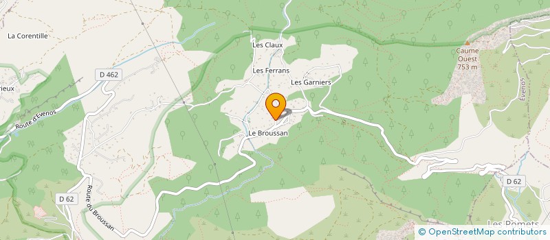 localisation de l'entreprise MONSIEUR ERIC BONIFFAY  EVENOS