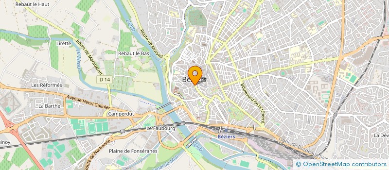 localisation de l'entreprise MONSIEUR ERIC BONNAFOUS  BEZIERS