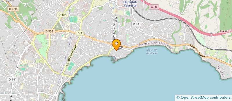 localisation de l'entreprise MONSIEUR ERIC BONNELYE à LA CIOTAT