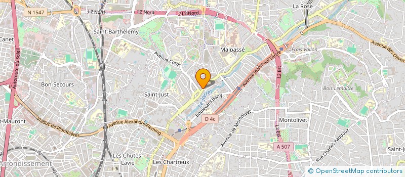 localisation de l'entreprise MONSIEUR ERIC BONNET à MARSEILLE