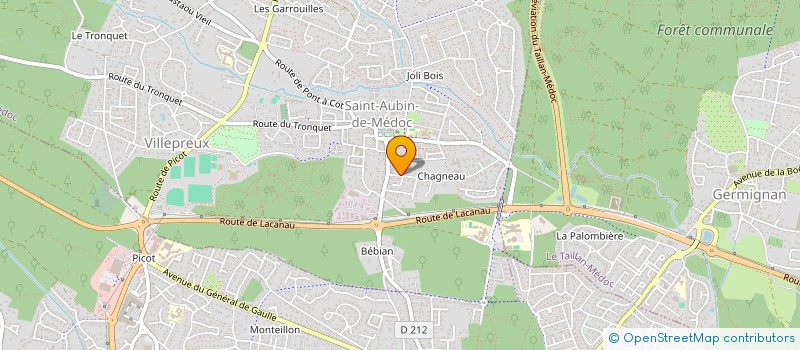 localisation de l'entreprise MONSIEUR ERIC BONNET  SAINT-AUBIN-DE-MEDOC