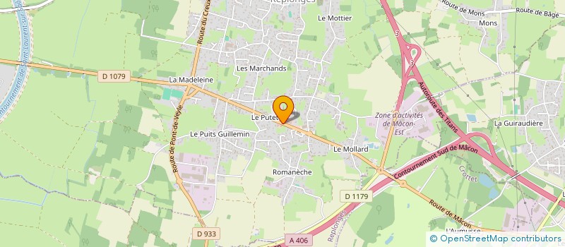localisation de l'entreprise MONSIEUR ERIC BONNETAIN  REPLONGES