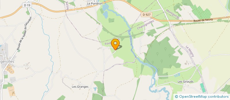 localisation de l'entreprise MONSIEUR ERIC BONNIN à FOUGEROLLES