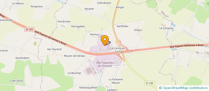 localisation de l'entreprise MONSIEUR ERIC BONNIN à ARZAL
