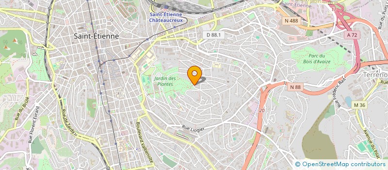 localisation de l'entreprise MONSIEUR ERIC BONNY  SAINT-ETIENNE