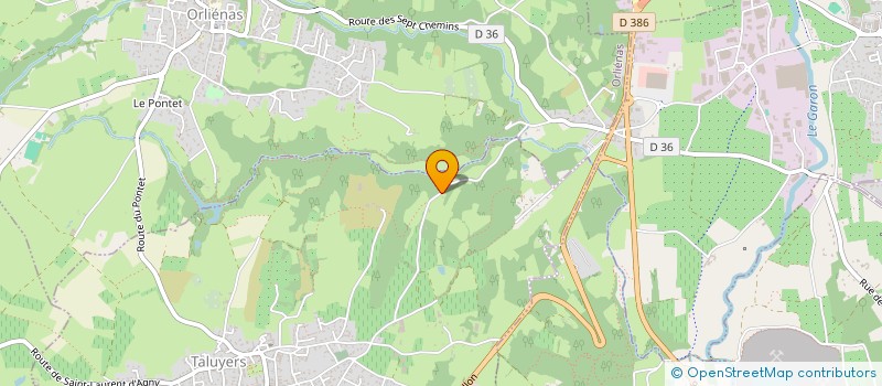 localisation de l'entreprise MONSIEUR ERIC BONY  TALUYERS