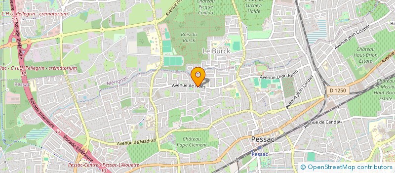 localisation de l'entreprise MONSIEUR ERIC BORDAS  PESSAC