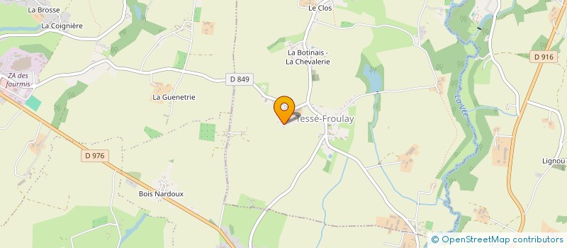 localisation de l'entreprise MONSIEUR ERIC BORDELET à TESSE-FROULAY