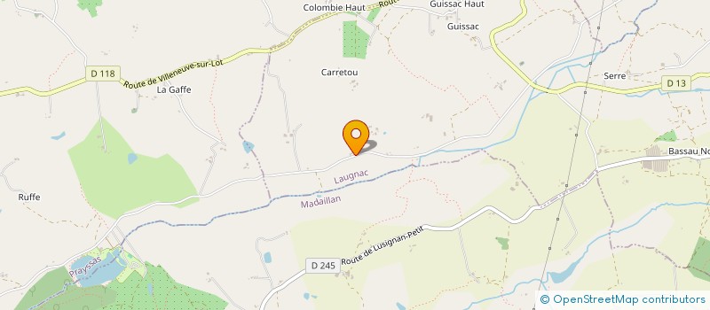 localisation de l'entreprise MONSIEUR ERIC BORDES TOSOLINI  LAUGNAC