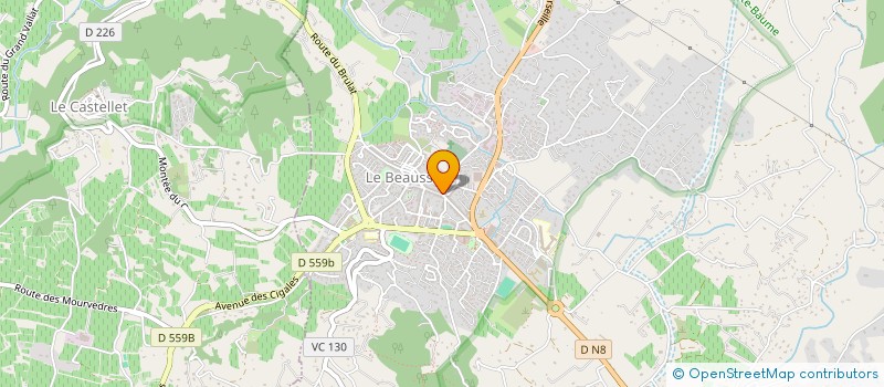 localisation de l'entreprise MONSIEUR ERIC BORDON  LE BEAUSSET