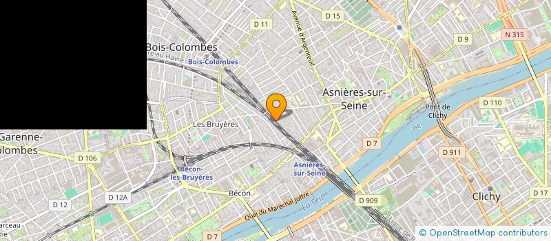 localisation de l'entreprise MONSIEUR ERIC BORGNAT  ASNIERES-SUR-SEINE