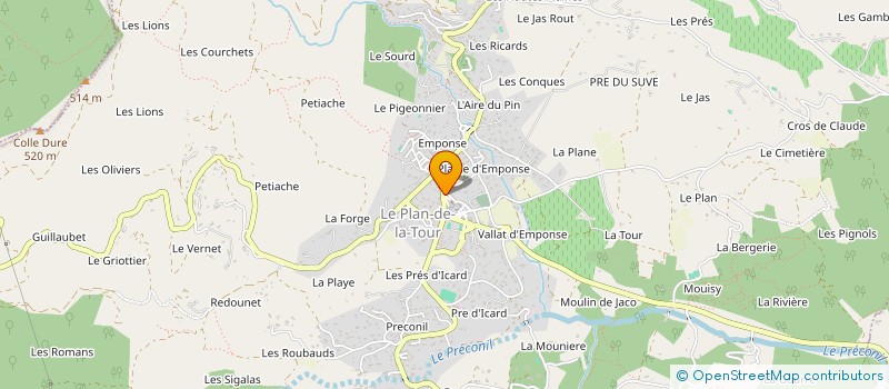 localisation de l'entreprise MONSIEUR ERIC BORNAND à SAINTE-MAXIME