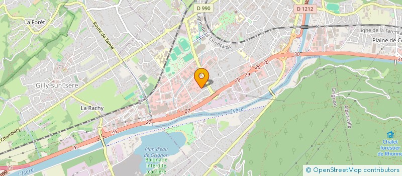 localisation de l'entreprise MONSIEUR ERIC BOSC  ALBERTVILLE