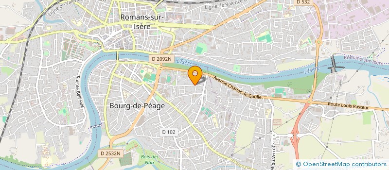 localisation de l'entreprise MONSIEUR ERIC BOSSAN  BOURG-DE-PEAGE