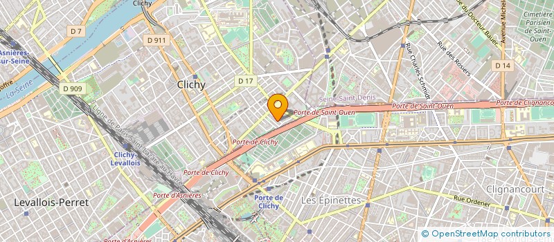 localisation de l'entreprise MONSIEUR ERIC BOTTERO  CLICHY