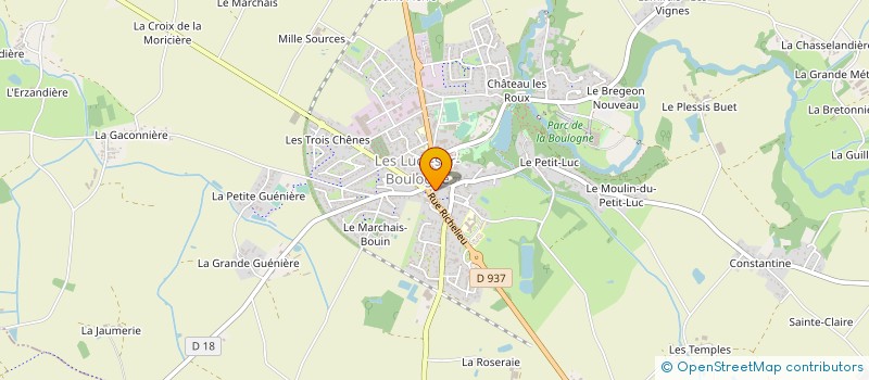 localisation de l'entreprise MONSIEUR ERIC BOUCHET à LES LUCS-SUR-BOULOGNE