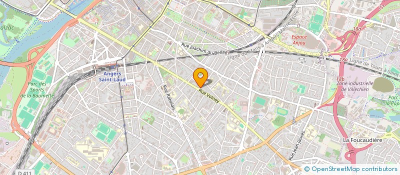 localisation de l'entreprise MONSIEUR ERIC BOUDAUD  ANGERS