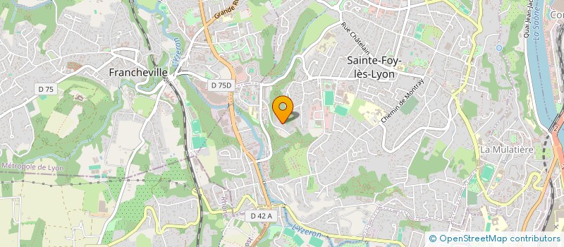 localisation de l'entreprise MONSIEUR ERIC BOUDAUD à SAINTE-FOY-LES-LYON