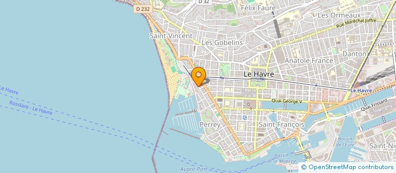 localisation de l'entreprise MONSIEUR ERIC BOUDOT à LE HAVRE