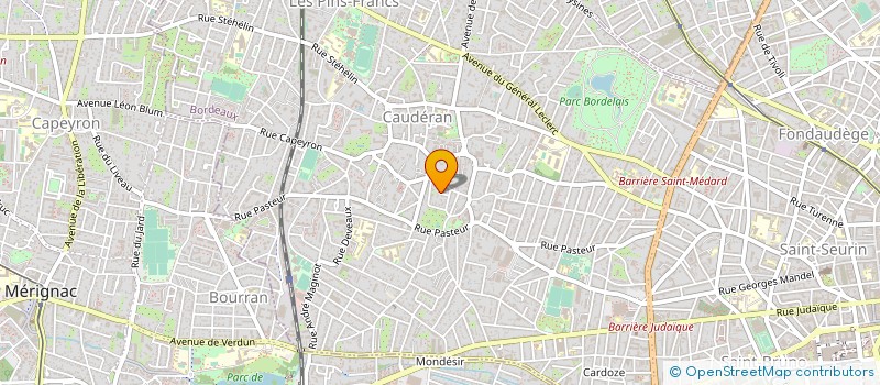 localisation de l'entreprise MONSIEUR ERIC BOUGET à BORDEAUX