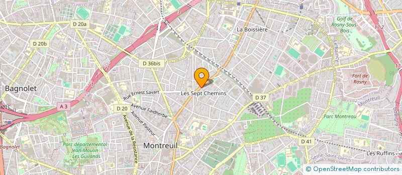 localisation de l'entreprise MONSIEUR ERIC BOUHANA à MONTREUIL