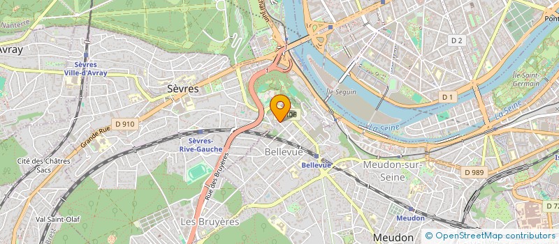 localisation de l'entreprise MONSIEUR ERIC BOUHIER  MEUDON