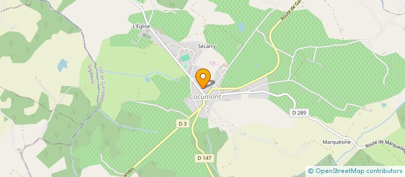 localisation de l'entreprise MONSIEUR ERIC BOUIC  COCUMONT