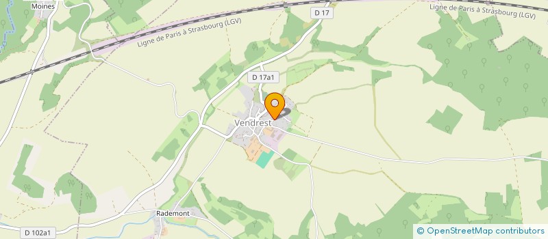 localisation de l'entreprise MONSIEUR ERIC BOULANGER  VENDREST