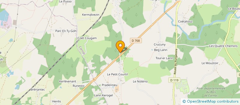 localisation de l'entreprise MONSIEUR ERIC BOULEUX  CARNAC