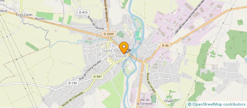 localisation de l'entreprise MONSIEUR ERIC BOULINGUEZ à SAINT-POURCAIN-SUR-SIOULE