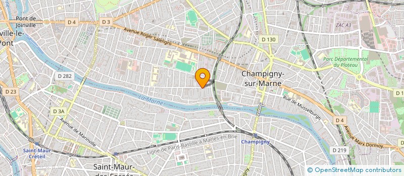 localisation de l'entreprise MONSIEUR ERIC BOUR  CHAMPIGNY-SUR-MARNE