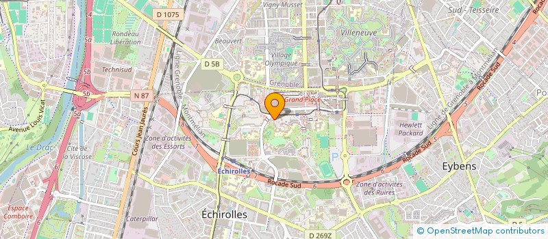 localisation de l'entreprise MONSIEUR ERIC BOURBAL  ECHIROLLES